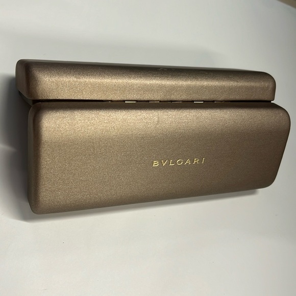 Bvlgari Bulgari Pewter Hardshell Eyeglasses Sunglasses Case - Picture 2 of 5